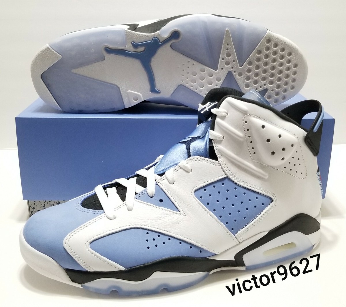 Size 11 Nike Air Jordan 6 Retro UNC Blue University Blue UNC