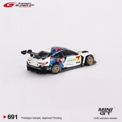MINIGT 1:64 Toy Model Car BMW M4 GT3 #7 Studie Alloy Die