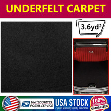 3 2MM Black Non-Woven Fabric for Carpet Home,RV Boat Truck Car Trunk Liner
