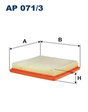 AIR FILTER FILTRON AP 071/3 FOR OPEL,VAUXHALL