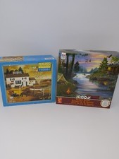 2 Puzzles Ceaco - Weekend Retreat  Charles Wysocki - The Birch Point Cove