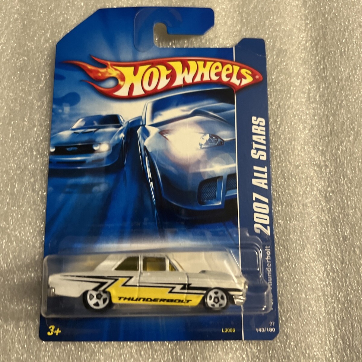 2007 Hot Wheels #143 All Stars FORD THUNDERBOLT White Variant