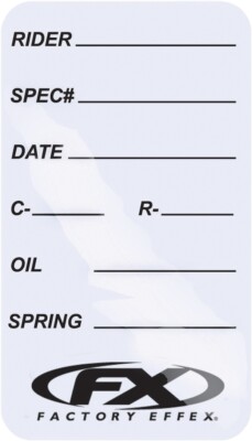 Factory Effex Suspension Spec Sticker FX06-90021