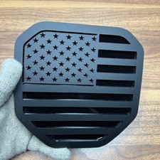 Tailgate Emblem Badge For Dodge Ram 1500 2500 3500 19-22 Black American Flag Tailgate Emblem Badge For Dodge Ram 1500 2500 3500 19-22 Black American Flag