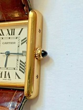 SOLD ❤️CARTIER Large 18K Yellow Gold Tank Louis W1529756 Box $10,200 ❤️ 8