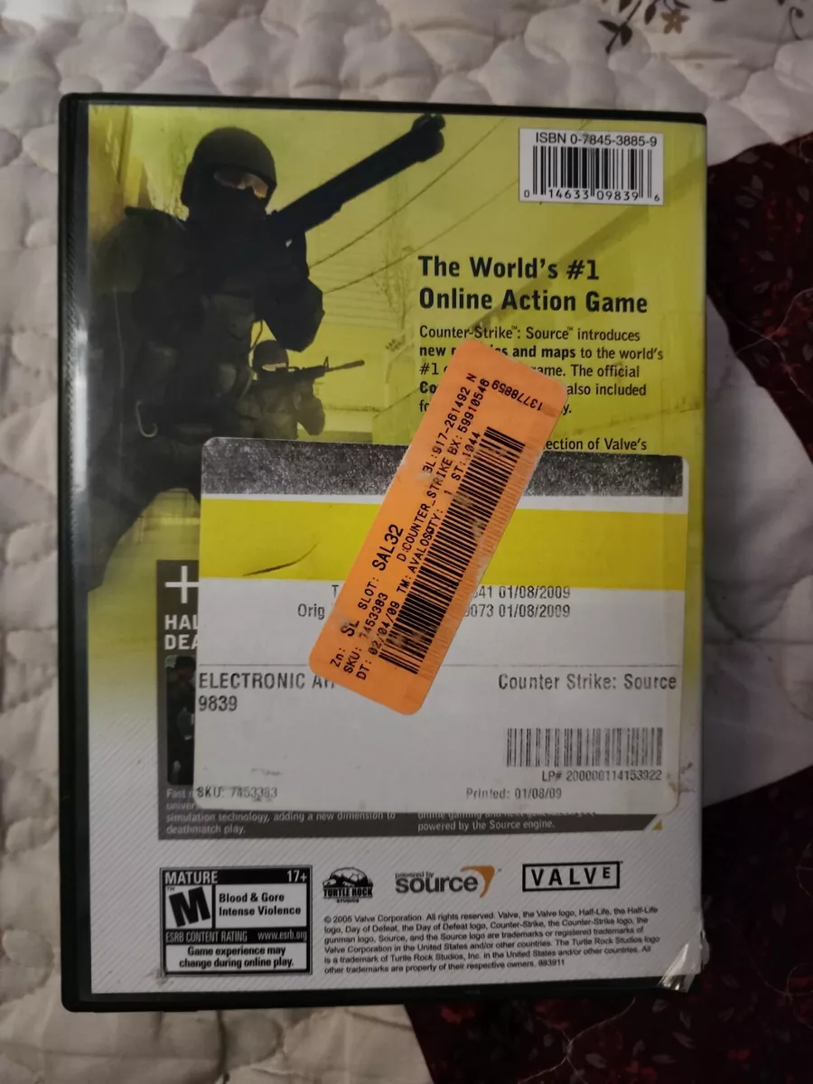 Counter Strike Source PC Game w/ Half Life 2: Deathmatch 4 Discs  14633098396