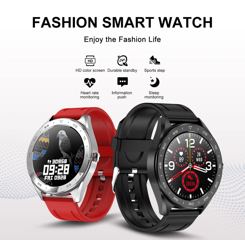 Reloj Inteligente Universal Bluetooth Impermeable Deportivo Reloj Pulsera Color Pantalla Táctil Foto 2 de 4