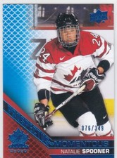 2022 UD TEAM CANADA JUNIORS..NATALIE SPOONER..PROSPECTUS MOMENTOUS..BLUE../349