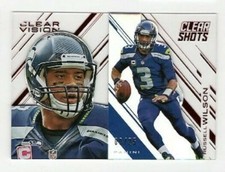 2015 PANINI CLEAR VISION RUSSELL WILSON CLEAR SHOTS RED (09/25)