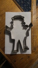 Antique Large TIN COOKIE CUTTER, MAN 8-1/2"