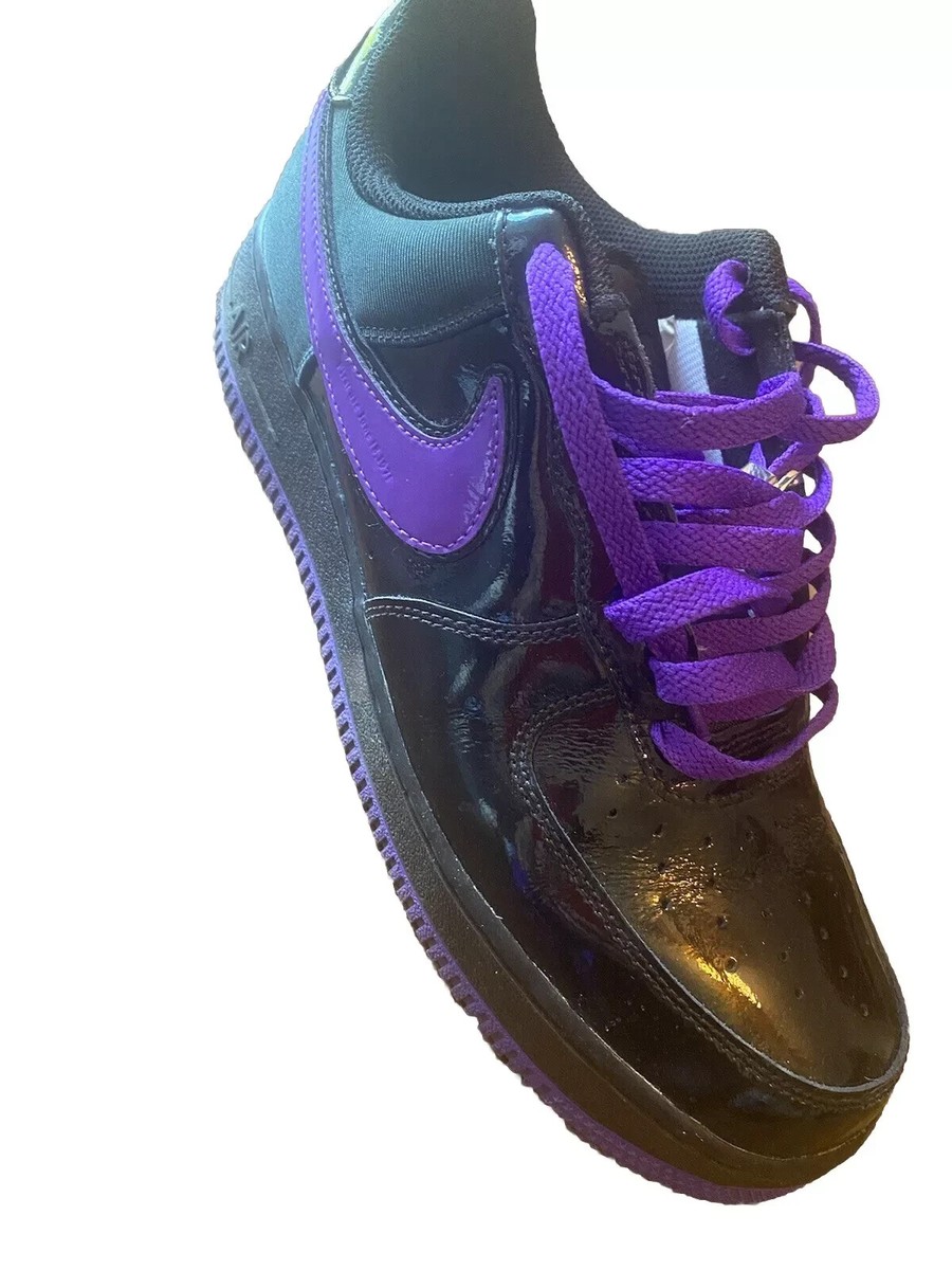 Nike Airforce One Black And Purple Patent Leather 9.5 | eBay display picture 3