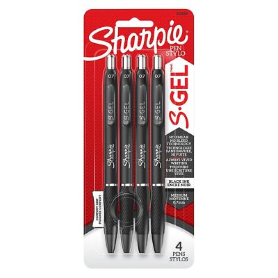 Sharpie S-gel Gel Pens Medium Point 0.7mm Black Ink Gel Pen