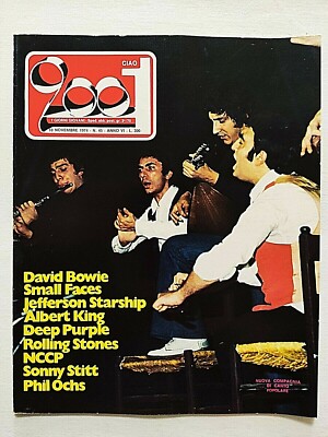 RARE CIAO 2001 45-1974 DAVID BOWIE-ROLLING STONES-SMALL FACES-ALBERT KING-NERUDA