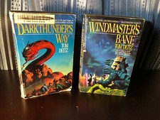 Tom Deitz 2 Book Lot WINDMASTER'S BANE & DARK THUNDER'S WAY PB David Sullivan