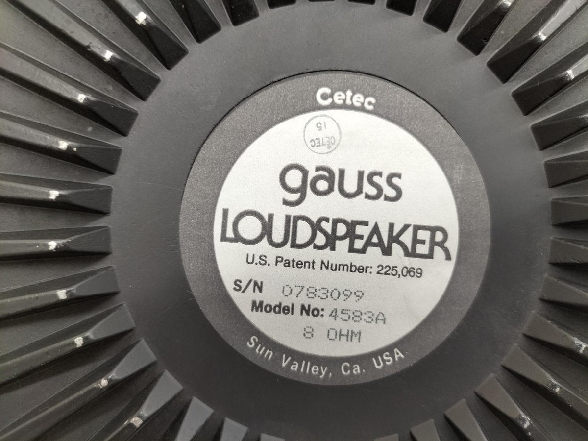 GAUSS 4583A Woofer Unit Very Good from JP | eBay GAUSS 4583A Woofer Unit Very Good from JP | eBay