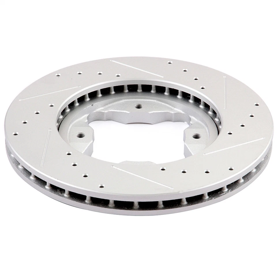 ROTORES DE FRENO DE TALADRO DELANTERO Y RANURA Y PASTILLAS DE CERÁMICA PARA ACURA CL HONDA ACUERDO EE. UU. Foto 3 de 4