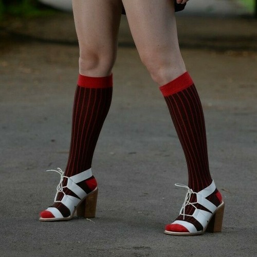 Mysocks Calzini Unisex Al Ginocchio a Costine Cotone Pettinato Punta Senza Cuciture - Foto 12 di 120