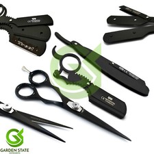 Hair Cutting Scissors Hairdresser Thinning Shears Straight Shaving Razor  Pouch