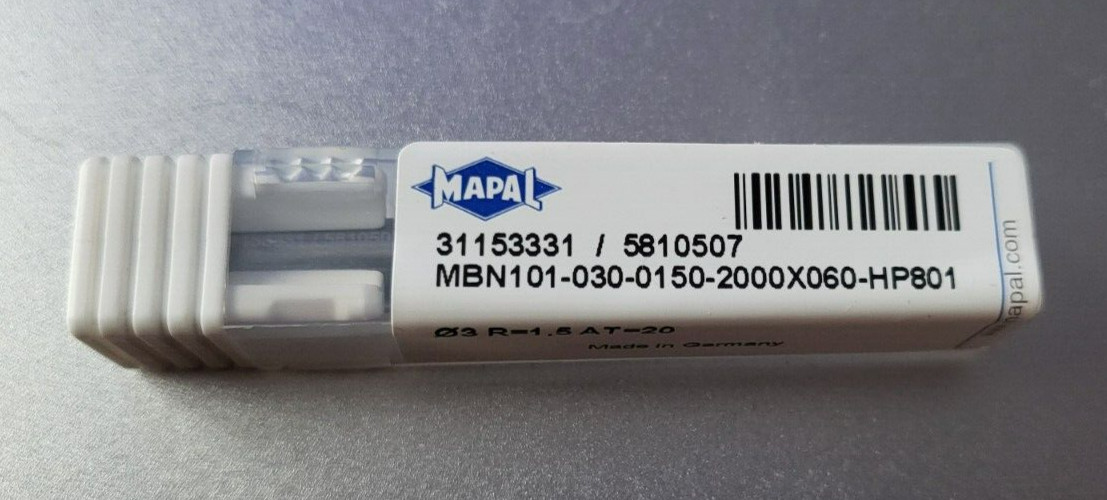 Fraise en bout monobloc Mapal MBN101-030 pour fraisage de précision