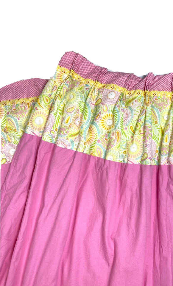 2 cortinas plisadas de lujo hechas a medida rosa lilly stye niñas pesadas Foto 3 de 4