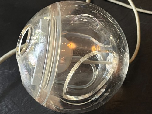 BROKEN Vintage Clear Spherical Apple Speakers Model M7963 for Power Mac G4 Cube - Afbeelding 10 van 18