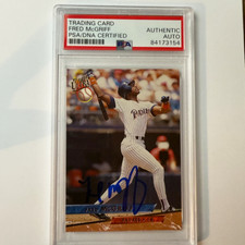 Fred McGriff Signed 1993 Fleer Ultra #119 PSA Auto Authentic