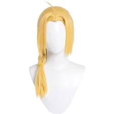 Fullmetal Alchemist Edward Elric Cartoon Cosplay Wig Heat Resistant Wigs