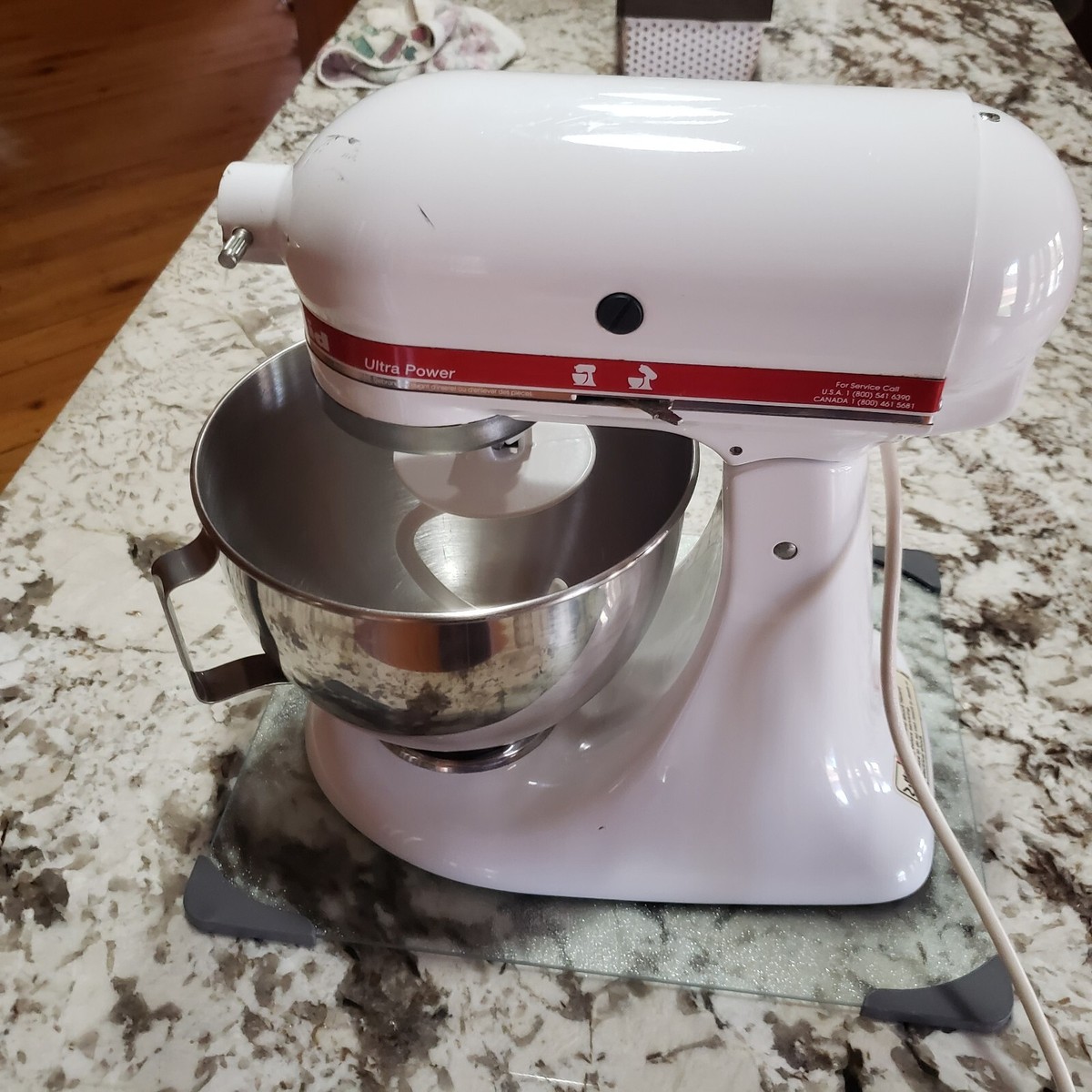 White KitchenAid KSM90 300W Ultra Power Stand Mixer for sale