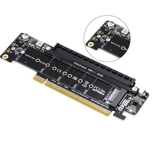 PCIe X16 To X8+X4+X4 Riser Card SSD To PCIe 4.0 X16 M.2 MKEY SSD RAID M.2 NVME - Afbeelding 12 van 12