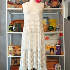 Lace BoHo Bohemian Prairie Dress By Hazel S Full lace Cottagecore