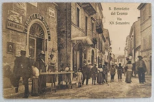 postcard san benedetto del tronto ascoli piceno animated bookstore market 1911