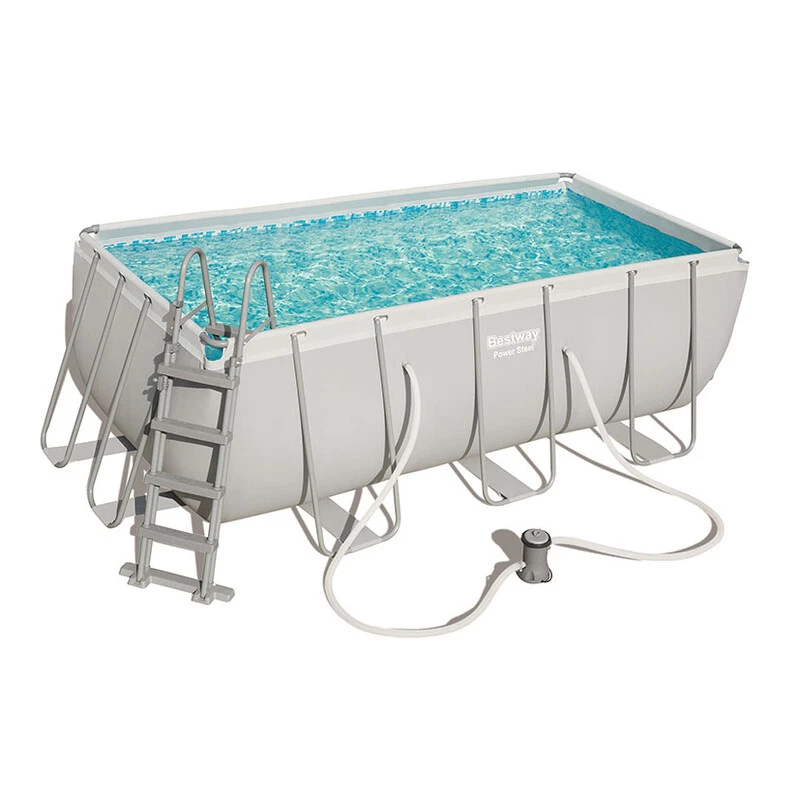 Bestway Swimming Pool 404x201x100cm Power Steel Pool Schwimmbecken Schwimmbad - Bild 2 von 4