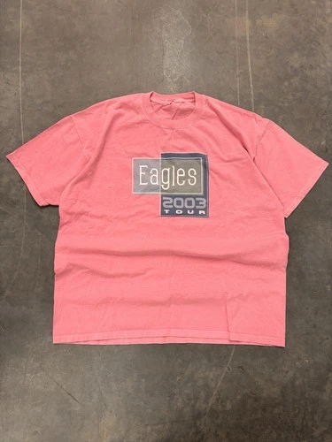 Vintage Eagles 2003 Tour T Shirt Pink Size XL 2000s vintage concert t-shirt, vintage, size XL, single stitch, B+ condition