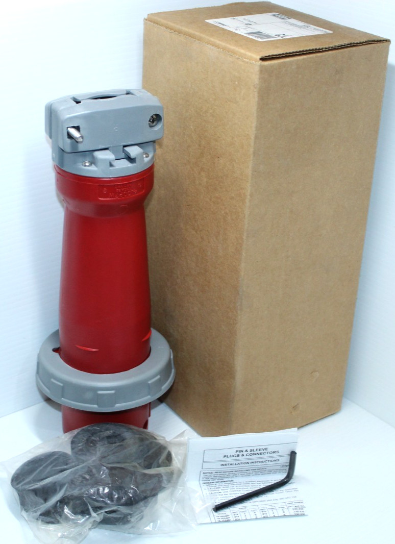 ⭐NEW IN BOX⭐HUBBELL HBL4100P7W 100-Amp Plug 100A 480V 3P 4W For a 4100C7W🔴USA🔵