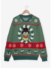 Muppets Kermit Wreath Holiday Sweater Exclusive