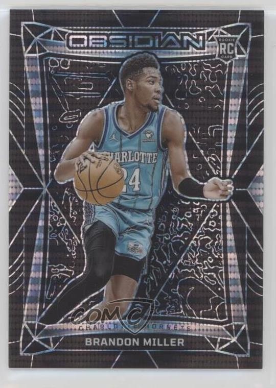 2023 Panini Obsidian Electric Etch International Brandon Miller #112 Rookie RC