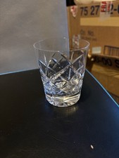 Tudor Crystal Latimer whiskey tumbler, a collectible piece of hand-cut glassware