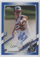 2021 Topps Chrome Rookie Auto Blue Refractor 23/150 Matt Foster #RA-MF Auto 1p5