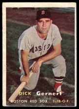 1957 Topps #202 Dick Gernert Boston Red Sox