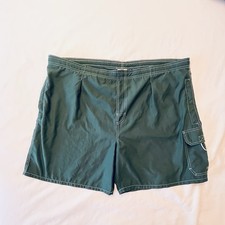 Islander Hunter Forest Green Men  s Cargo Board shorts swim trunks Size XL EUC