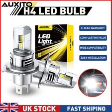 AUXITO 2X H4 LED Headlight Bulbs Kit 70W 20000LM Hi-Lo Beam 6500K Super Bright