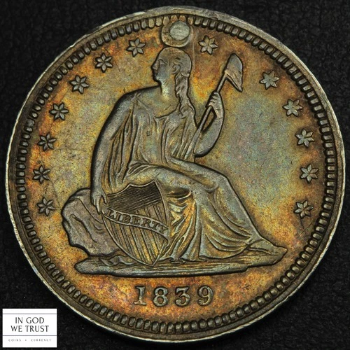 1839-P Seated Liberty Quarter — photo from the most recent tracked eBay sale