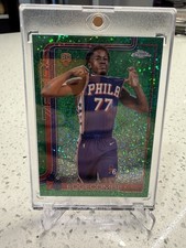 2025-26 Topps Chrome - Image Variation VJ Edgecombe #253 Green Speckle /99