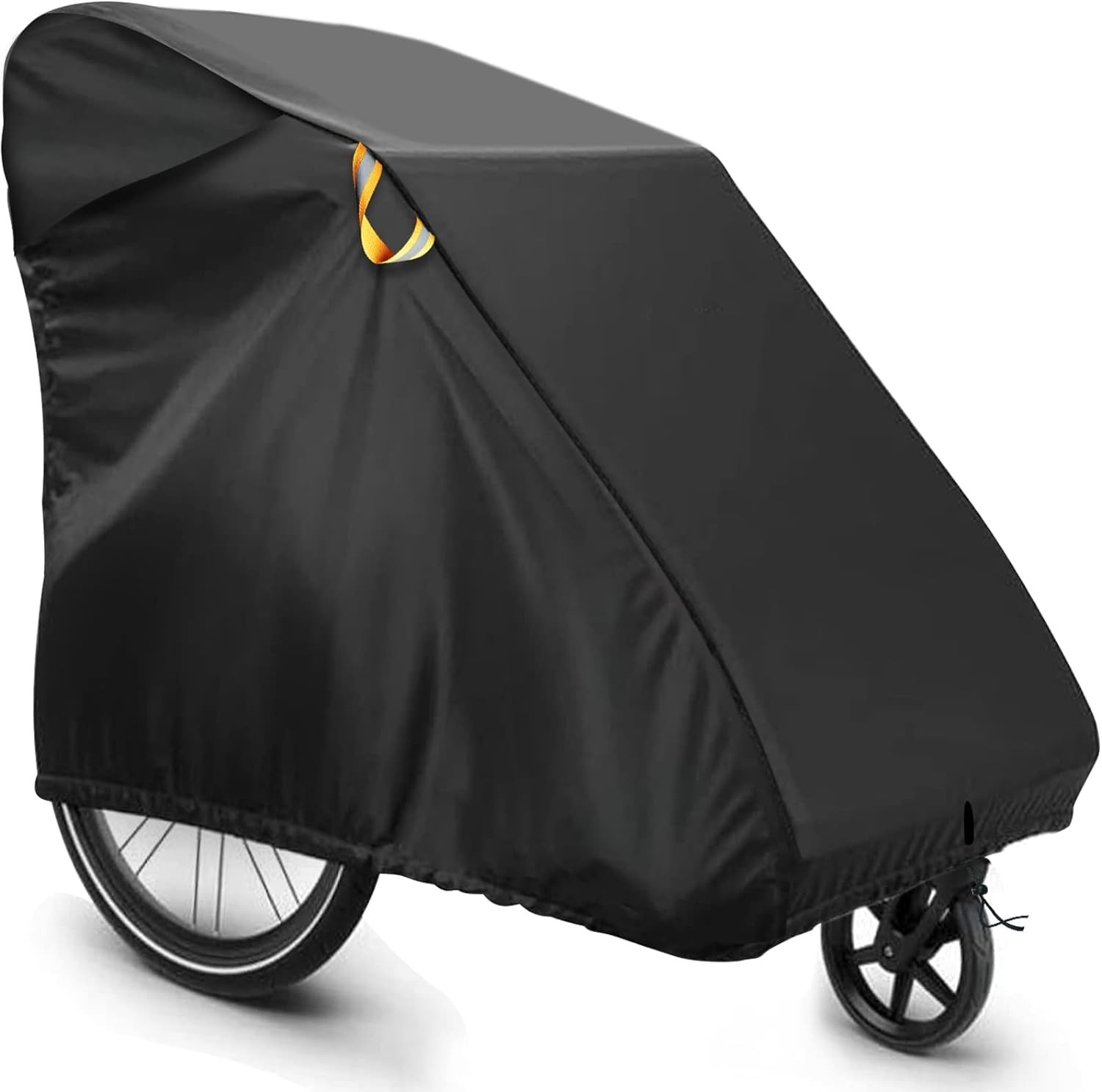 Garage pliable XL noir pour remorque de vélo et cargo en bâche PVC