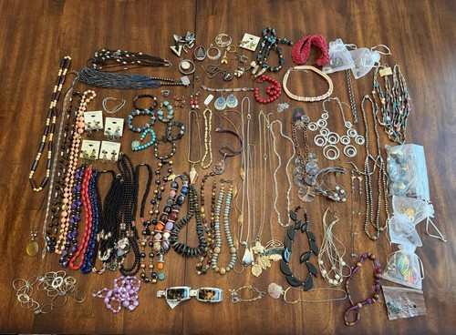 8+ Pound Mixed Costume Jewelry Lot - Majority Wearable