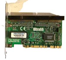 Promise Technology Ultra66 PCI IDE ATA/66 Dual Channel Controller Card Vintage