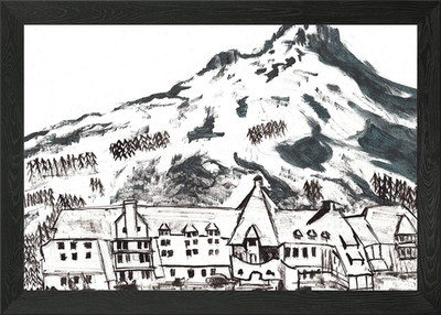 Hoch oben am Blick gerahmtes Wandbild Poster Leinwanddruck Bild