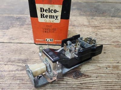 #ad #ad NOS OEM DELCO D1514 1955 56 1957 CORVETTE HEAD LIGHT LAMP SWITCH 12V GM 1995082 $85.00