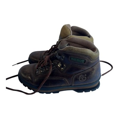 Timberland Euro Hiker Waterproof Leather Hiking Boots Men's Size 8.5M Brown
