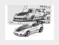 1:64 POP-RACE-LIMITED Porsche 911 997 Rwb Coupe 2007 Silver Black PR640130 MMC